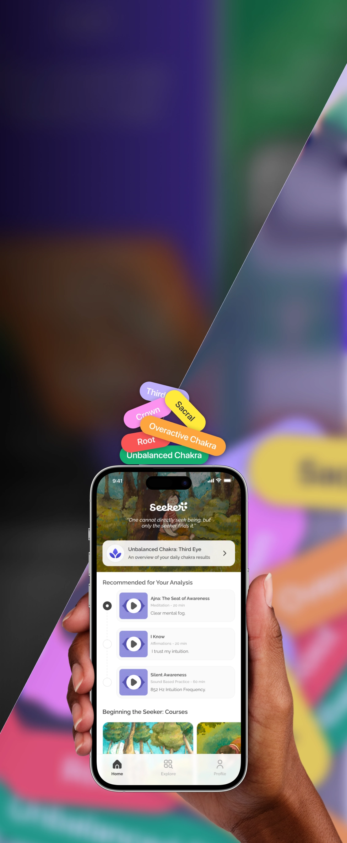 Seeker app preview